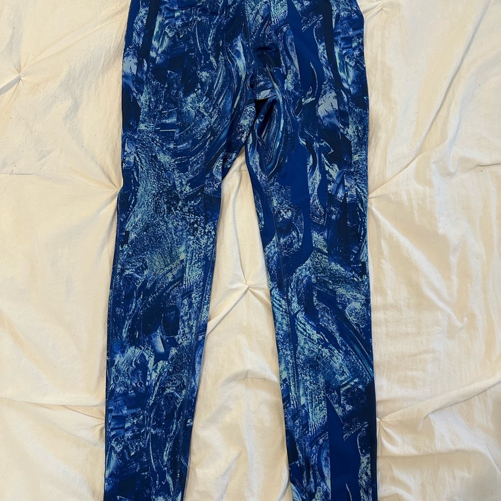Mossimo Blue Patterned Leggings